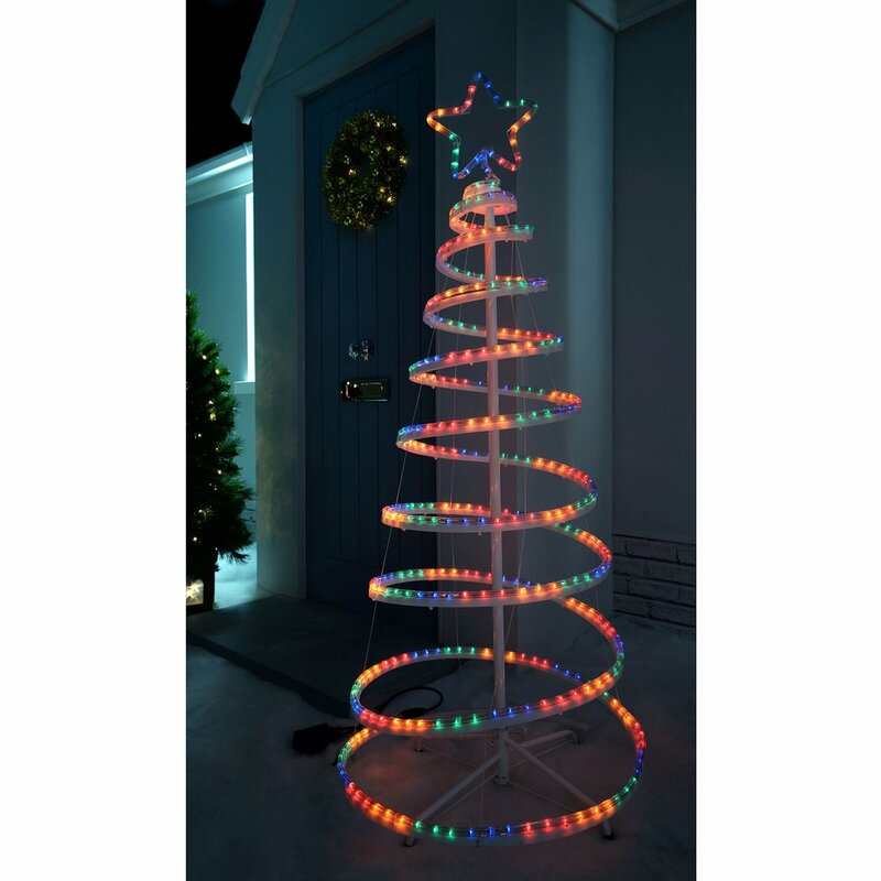 6 ft spiral rope light christmas tree