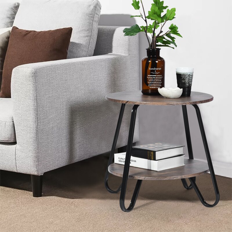 earline end table with storage