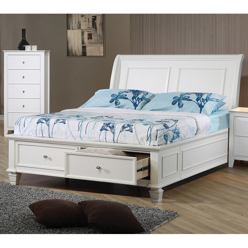 Charlton Home Fansler Storage Sleigh Bed Wayfair