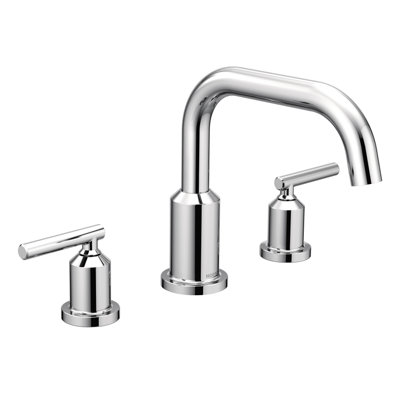 Moen Gibson Double Handle Deck Mount Roman Tub Faucet Finish Chrome