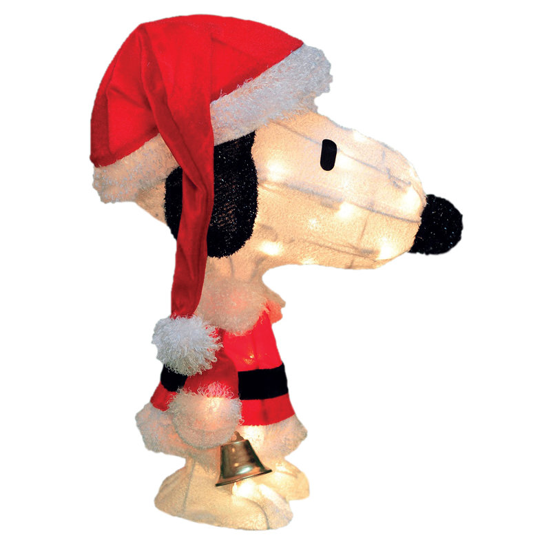 Product Works Peanuts Charlie Brown In Santa Suit Yard Art