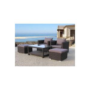 5-tlg. Loungesofa-Set Ibiza / Pepe mit Kissen vo..