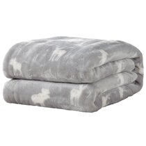 DUQIAO Lodge Style Northwoods Cabin Warm Blanket Microfiber Blanket Thick Bed Blanket for Couch Travel Chair 