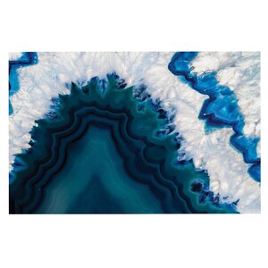 'Blue Geode' Nature Photography Decorative Doormat