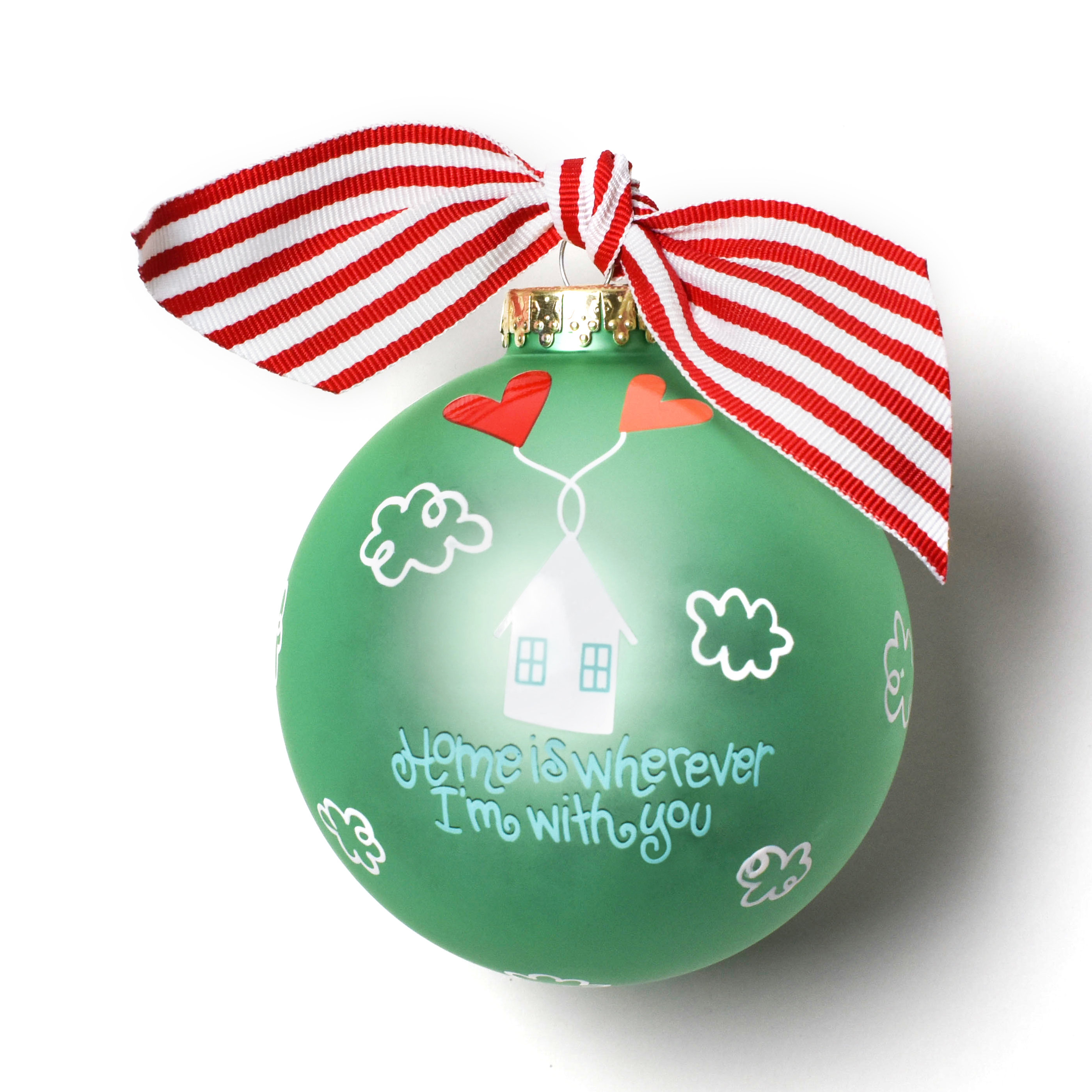 Coton Colors Home Is Wherever I'm with You Glass Ball Ornament Wayfair