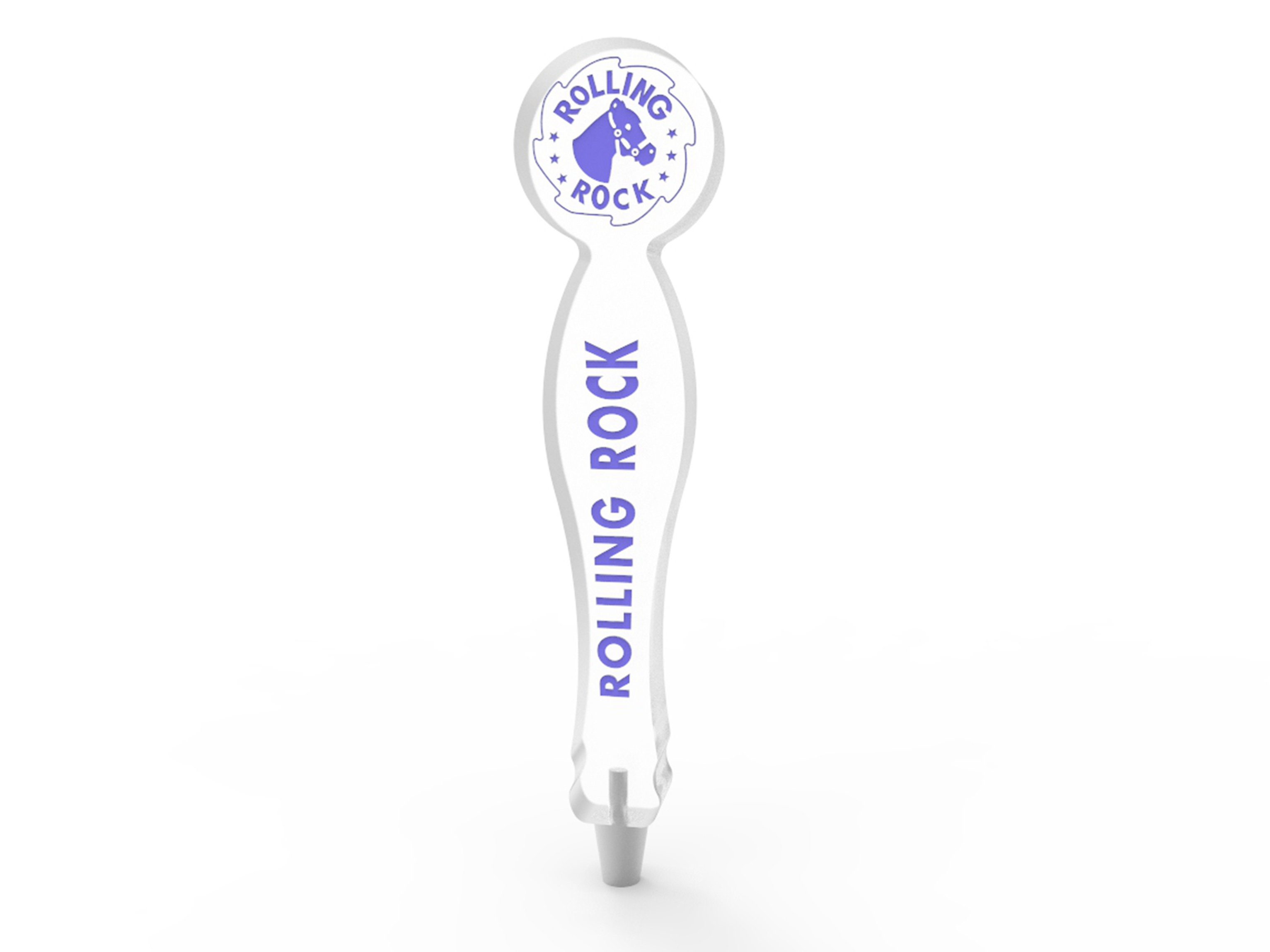 Fixturedisplays® ROLLING ROCK Acrylic Plexiglass Lucite Beer Tap Handle