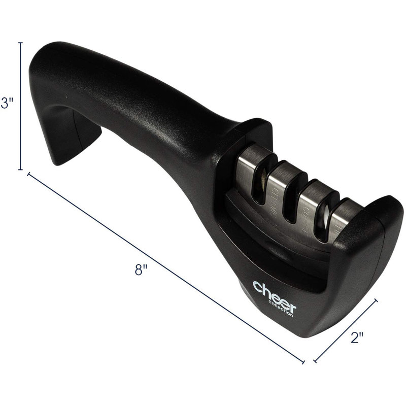 Cheer Collection 3 Stage Manual Knife Sharpener Reviews Wayfair