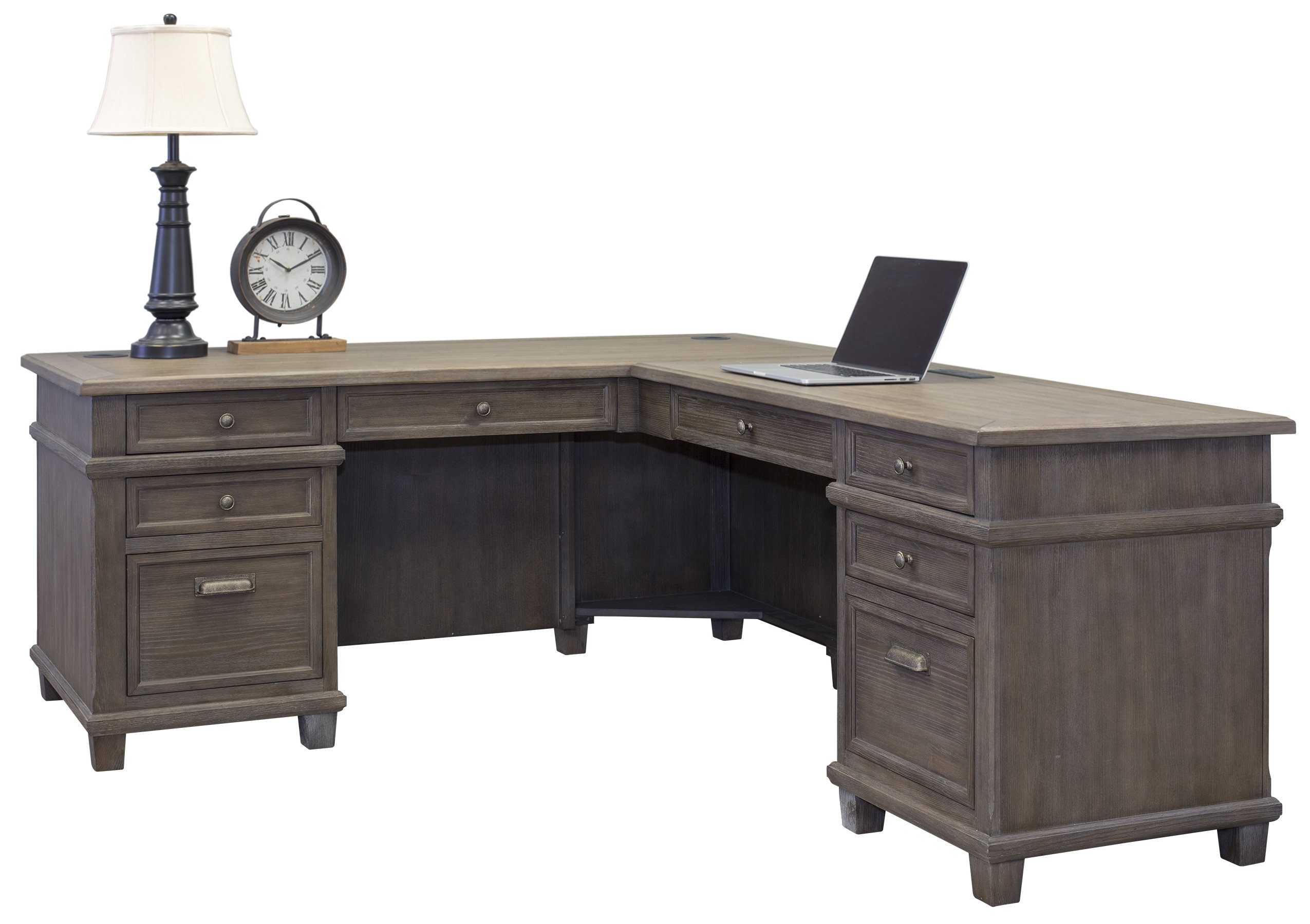 Larissa Solid Wood L Shape Executive Desk Larissa Solid Wood L Shape Executive Desk