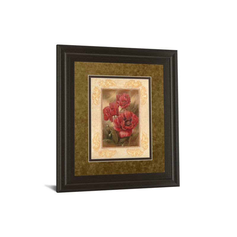 Classyartwholesalers Daphne S Poppies By Vivian Flasch Framed