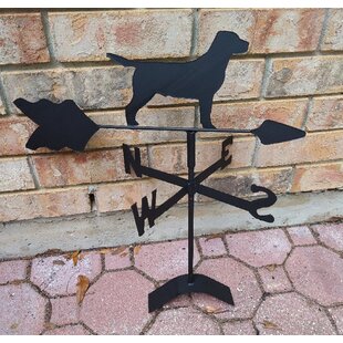 POODLE GARDEN STYLE WEATHERVANE BLACK WROUGHT IRON LOOK MADE IN USA 
