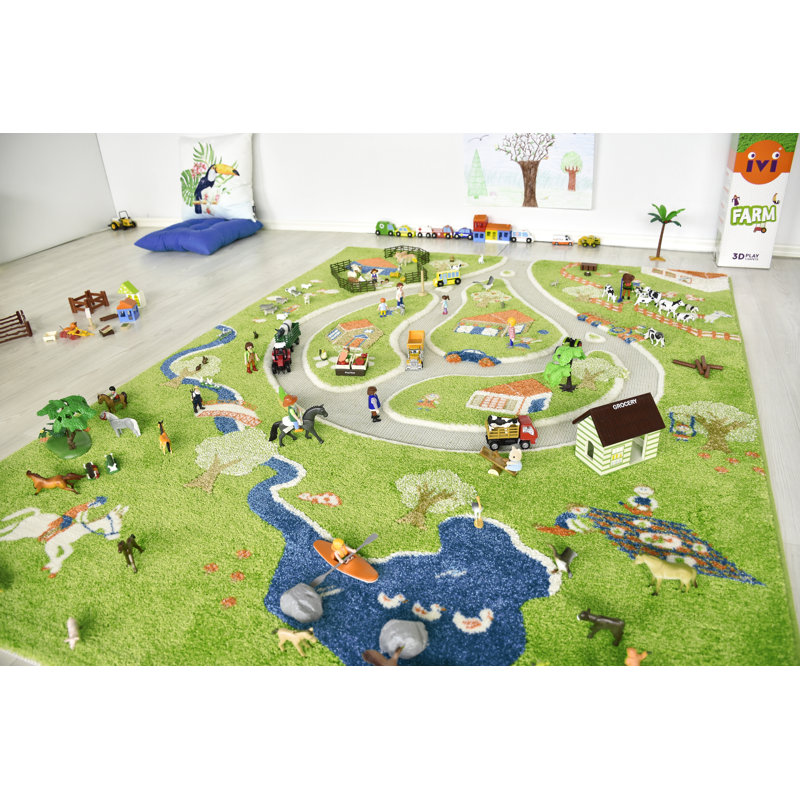 farm floor play mat