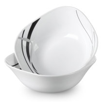 Large Clear Glass Salad Bowl | Wayfair