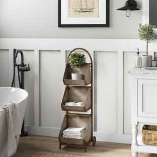 Farmhouse Rustic Bathroom Cabinets Shelves Birch Lane