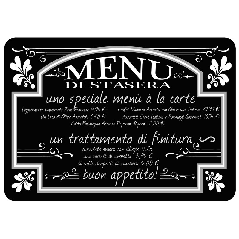 Red Barrel Studio Swofford Italian Bistro Menu Kitchen Mat Reviews Wayfair