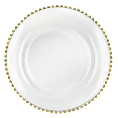 13\\\" Glass Charger Plate
