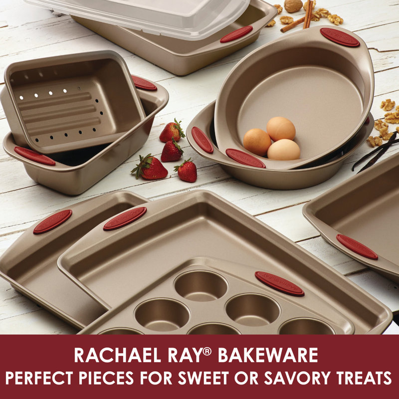 Rachael Ray Cucina 10 Piece Non Stick Bakeware Set Reviews Wayfair