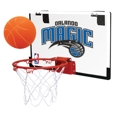 NBA Game on Basketball Hoop Set Rawlings NBA Team Orlando Magic
