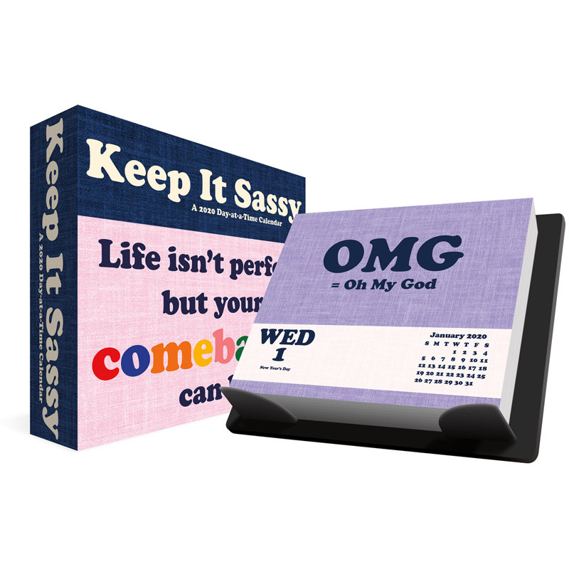 Trends International 2020 Everyday Sass Day At A Time Calendar Pad