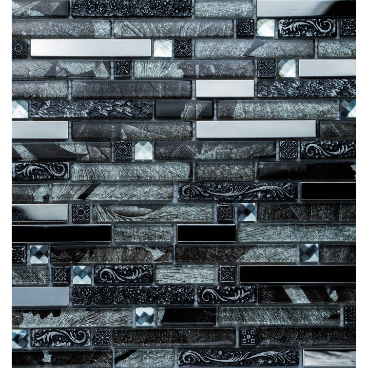 The Tile Life Victory 12" X 12" Glass Brick Joint Mosaic Tile Sheet