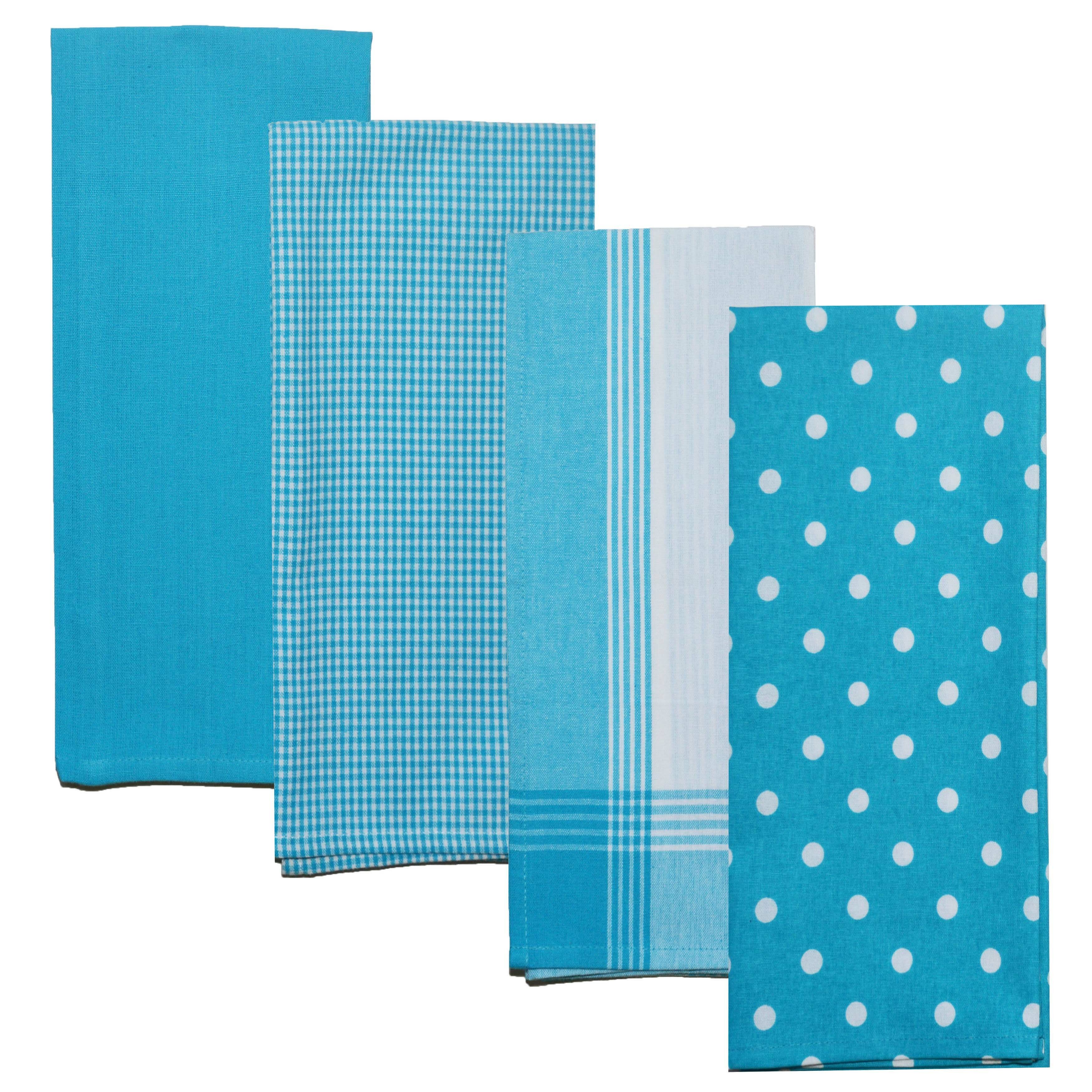 turquoise tea towels