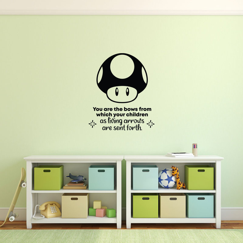 Super Mario Life Quote Cartoon Quotes Wall Sticker Decal Room Home Decor Vinyl Ebay