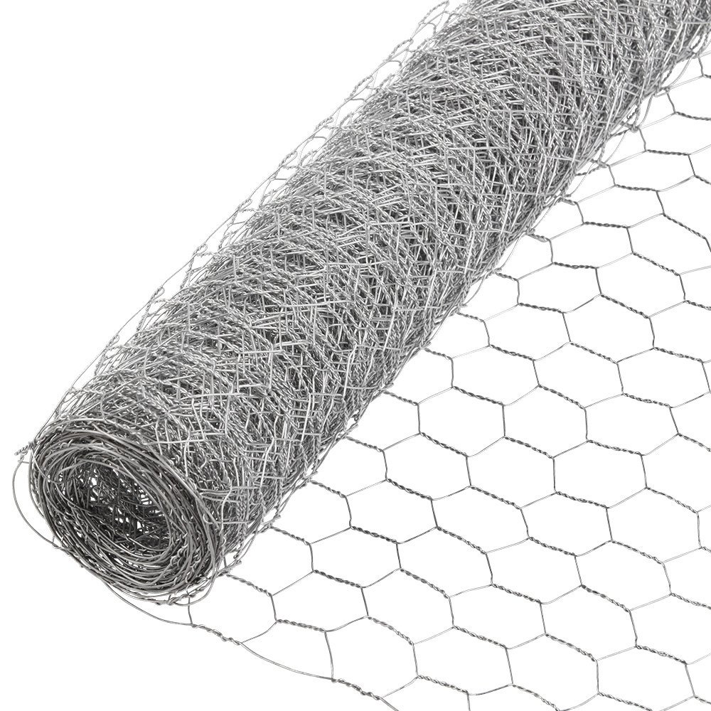 Chicken Wire Fence 4/' x 150/' PVC Coated UV 1/" Hex Poultry Aviary Bird Fencing