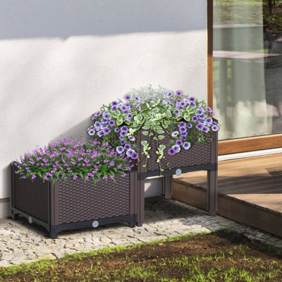 Plastic Raised Garden Planters You'll Love in 2020 | Wayfair