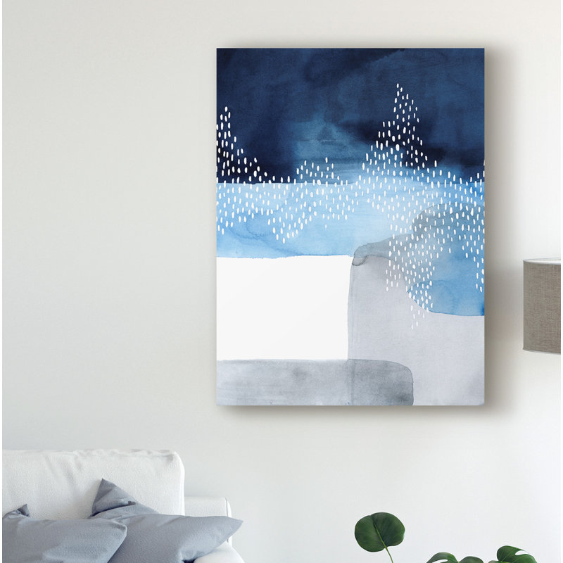 East Urban Home Waterfall Abstract I Acrylic Painting Print On