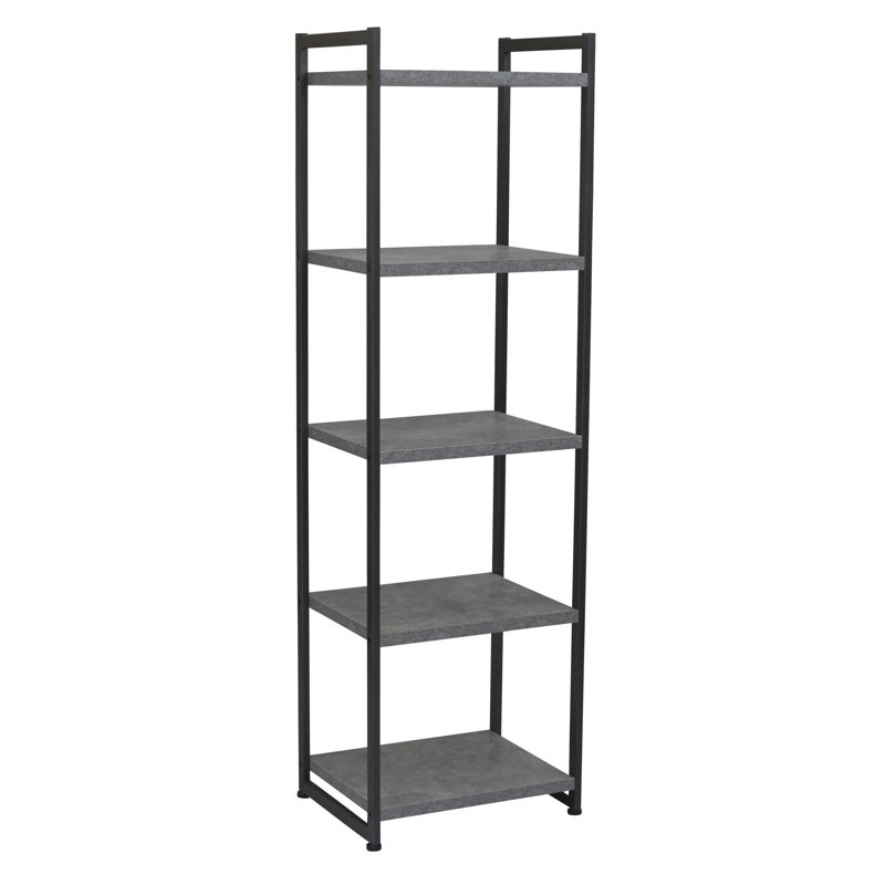 17 Stories Grinstead Metal Etagere Bookcase Wayfair