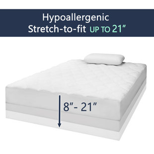 Go to store & view more images Alwyn Home Comfort Ultra Quilted Down Alternative Mattress Pad