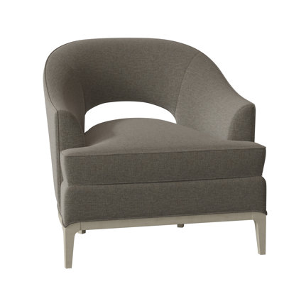 Jamie 32 Wide Barrel Chair Fairfield Chair Body Fabric 3152 Putty Leg Color Hazelnut