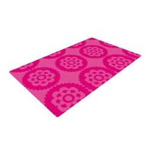 Nicole Ketchum Moroccan Hot Pink Area Rug