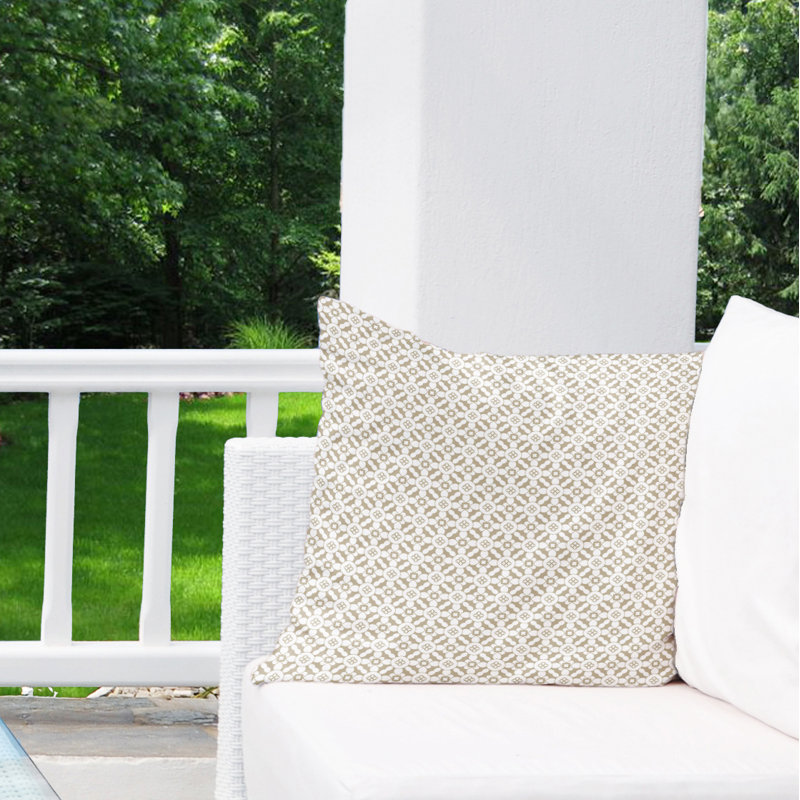 Charlton Home Wilmer Charlton Home Cotton Indoor Outdoor Geometric Pillow Wayfair