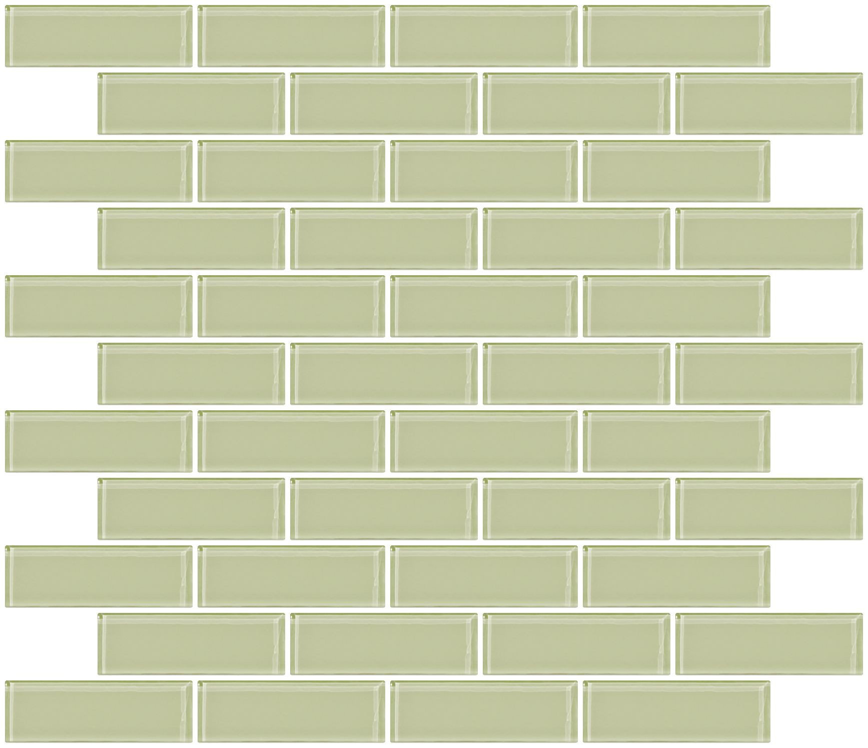 Susanjablon 1 X 3 Gl Subway Tile In Celery Yellow Wayfair