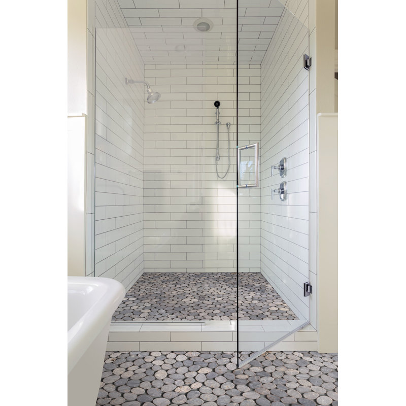 Pebble Tile Classic Himachal 12 X 12 Marble Floor Tile Reviews Wayfair