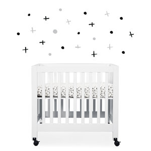 Tuxedo Monochrome Arrow Mini Fitted Crib Sheet