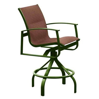 Mainsail 28 Patio Bar Stool Tropitone Frame Finish Woodland Seat