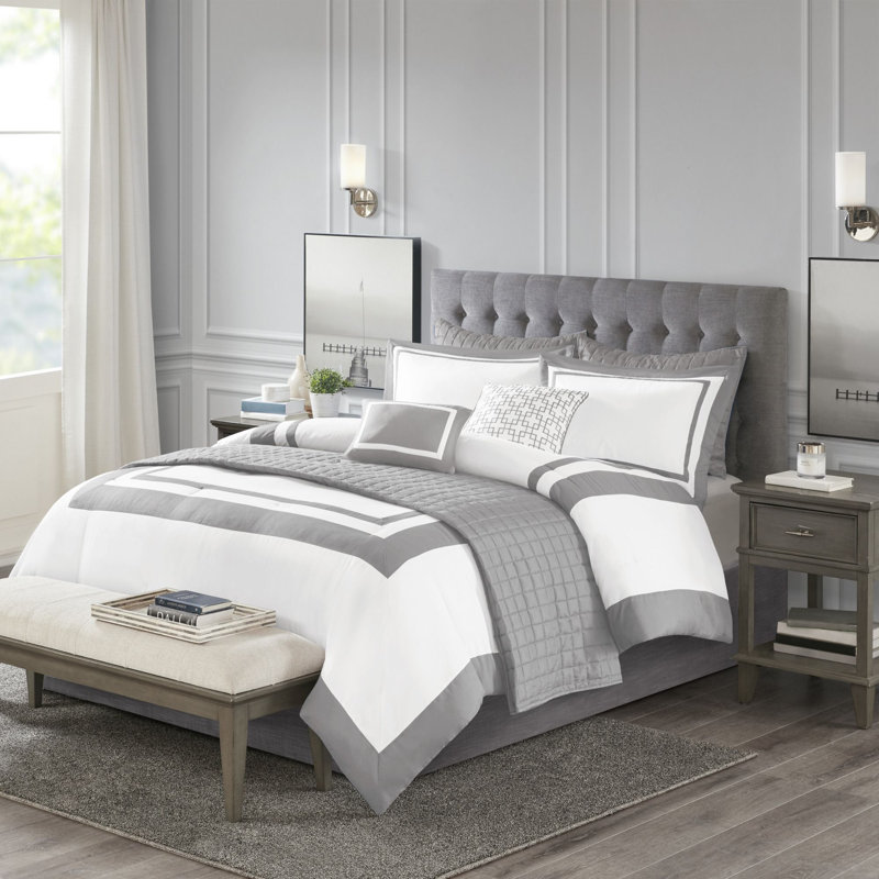 Canora Grey Baucom Patchwork 8 Piece Comforter Set Reviews Wayfair