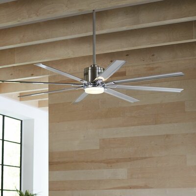 Brayden Studio 72 Inch Bankston 8 Blade Led Ceiling Fan With