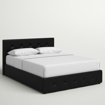 Aybri Tufted Upholstered Storage Platform Bed king