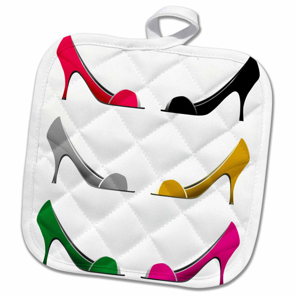 3drose Six High Heel Shoes Facing Each Other Design Potholder Wayfair