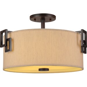 3-Light Semi-Flush Mount