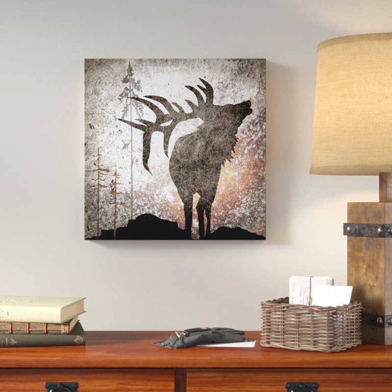 Loon Peak Calling Elk Graphic Art Print On Wrapped Canvas Reviews Wayfair