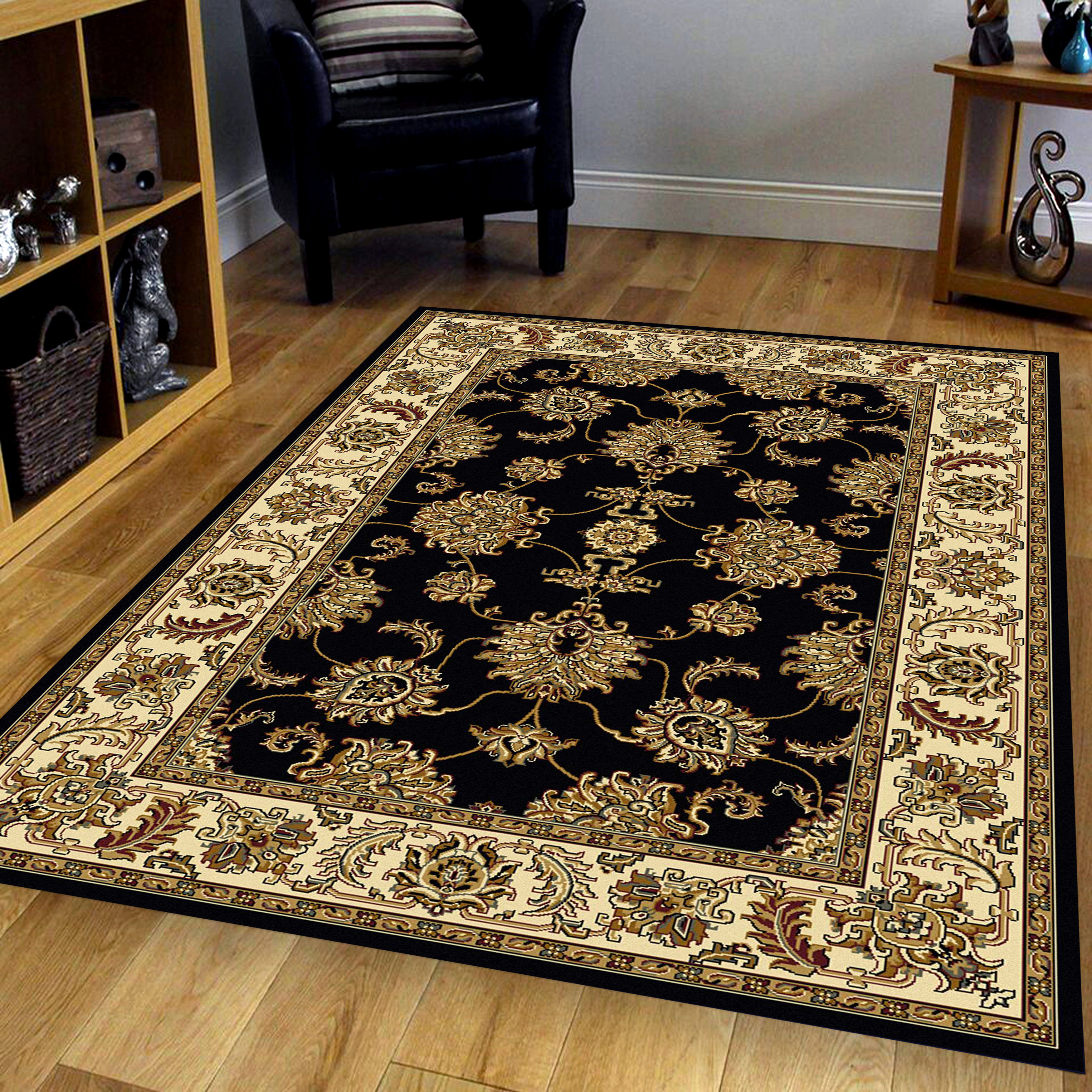 The Conestoga Trading Co Jordan Oriental Black Area Rug Reviews Wayfair