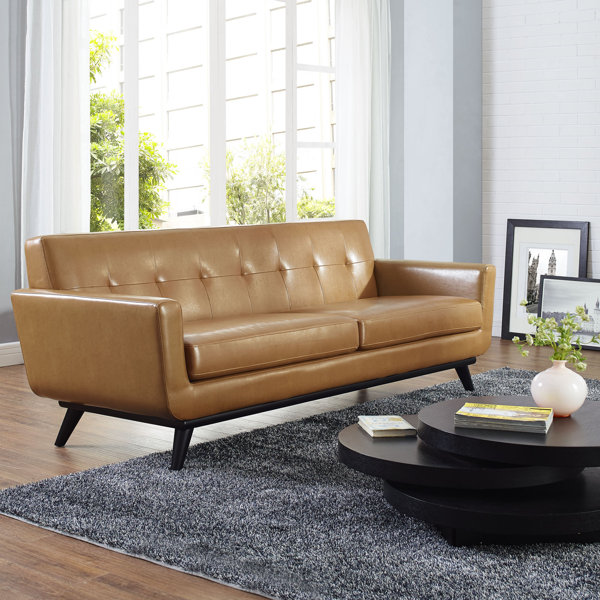 Luxurious Bonded Leather Sofa Wayfair