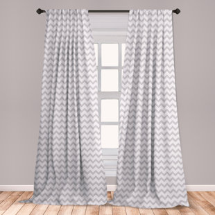 Grey Chevron Curtains Wayfair