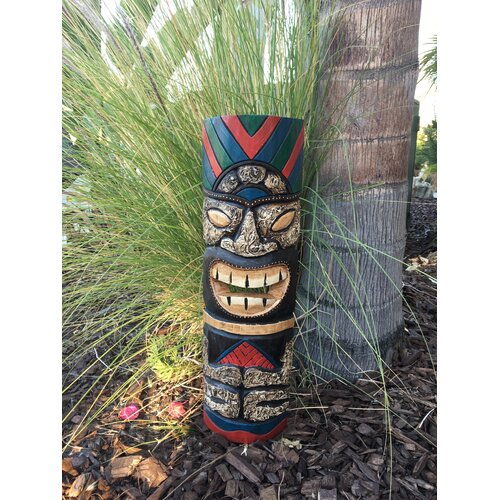 Backyard X Scapes Tiki Mask Hawaiian Wood Art Wall Decor Wayfair