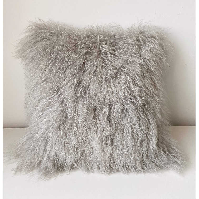 mongolian lamb pillow