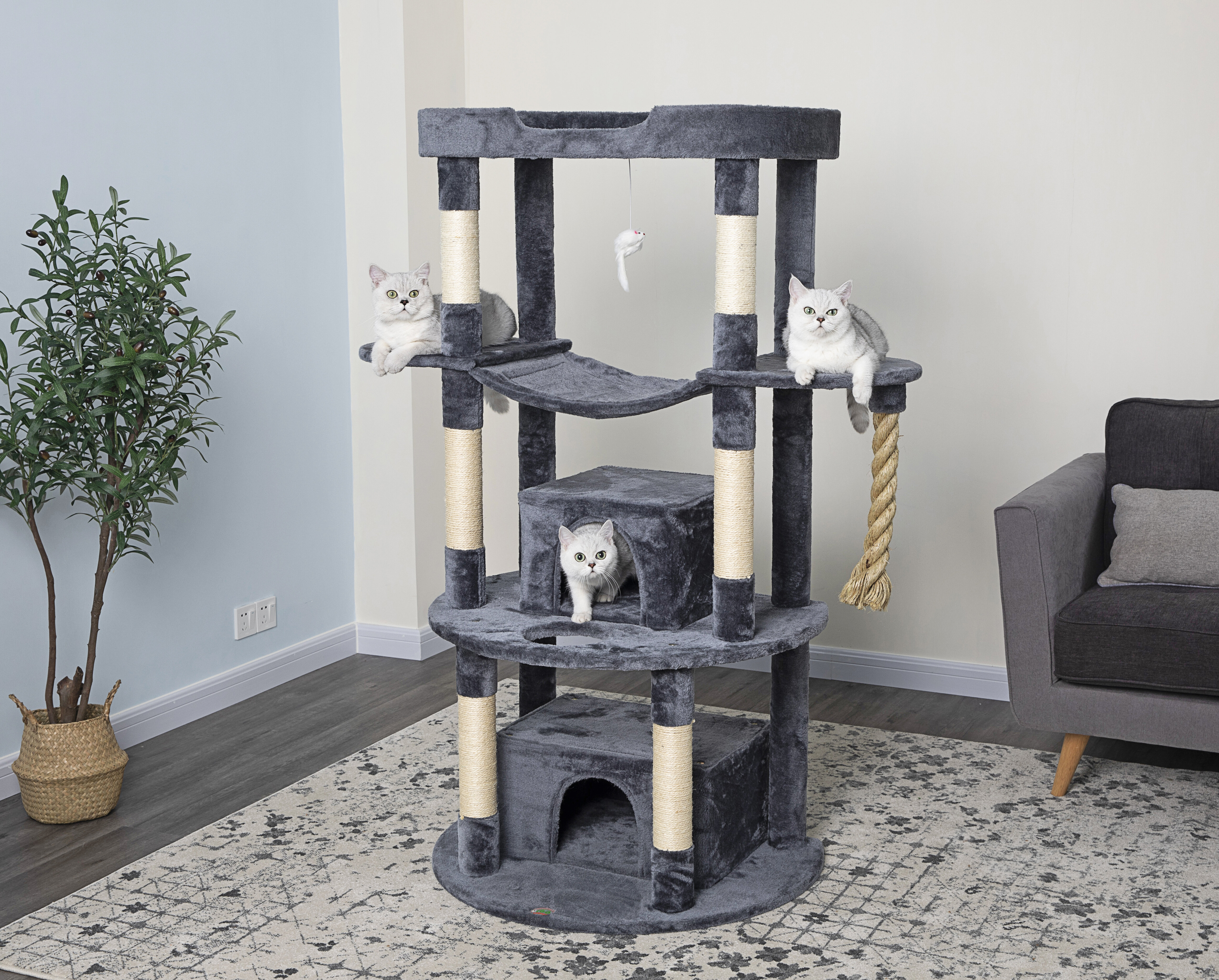 go pet club jungle rope cat tree