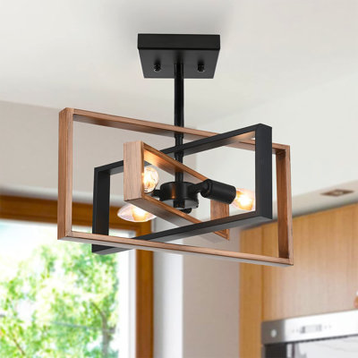 Flush Mount Ceiling Light Fixture for Kitchen Dining Room Living Room Bedroom Hallway Entry